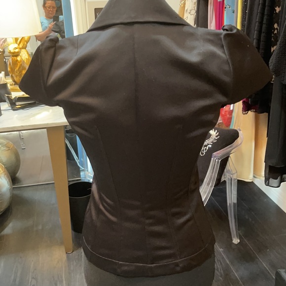 Louis Verdad black satin top ❤️❤️SOLD❤️❤️ - Picture 5 of 7
